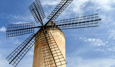 Windmühle auf Mallorca vor einem blauen Himmel, aufgenommen von Wolfgang Weiser